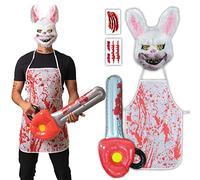 5pcs Horror Rabbit - Halloween Costumes For Men - Adult & Teen One Size Fits All - 2022 Trending Fancy Dress - UK Based Brand