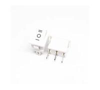 5pcs KCD1 21X15mm 3Pin Boat Rocker Switch 6A 250VAC 10A 125VAC Push Button Black Red White ESSEIEIE(3P3T white)