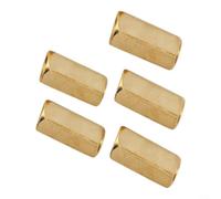 5pcs latón camping estufa gas manguera conector compacto ligero | Hecho de latón, se adapta a la mayoría de estufas de gas de camping al aire libre. Tamaño aproximado: 2,5 x 1 x 1 cm. Peso
