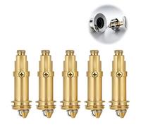 5PCS Latón de Recambio para Desagüe de Lavabo, Valvula Click Clack Lavabo Desagüe con Mecanismo de Resorte, Tapón de Lavabo y Bañera con Sellado Duradero para Uso Diario