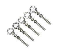 5PCS Long Shoulder Lifting Eye Bolt With Nut Ring Loop Hole Stainless(M12X120)