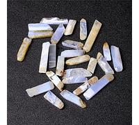 5pcs / lot Natural Raw Crystal Quartz Stick Bead Irregular Top Perforado Stone Stick Point Beads Colgante para hacer joyas Suministros-Purple Agate_5pcs