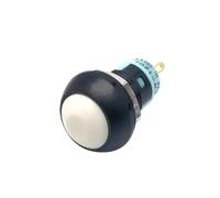5pcs/lot PBS 33A Mini Plastic Latching Push Button Switch Round Head ON OFF 2 Pin 12mm Self locking Push-button Red Green Blue(White)