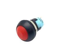 5pcs/lot PBS 33A Mini Plastic Latching Push Button Switch Round Head ON OFF 2 Pin 12mm Self locking Push-button Red Green Blue(Red)