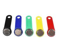 5Pcs/Lot TM1990A TM Card with Handle Key Tags DS1990A-F5 Non Magnetic for Access Control Electronic Lock(Green)