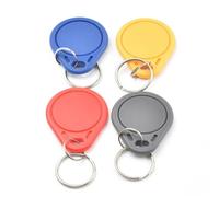 5pcs/Lot UID Changeable IC Tag 13.56MHz 1K S50 Writable HF ISO14443A Chinese Magic Back Door Command Keyfob(Red)