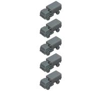 5PCS M1078 LMTV Camión De Carga 1/350-1/700 Modelo Resina 3D | M1078 LMTV Camión De Carga, US Army Moderno, Vehículo Táctico 2,5 T, Modelo Resina DIY Sin Pintar(B-state,1/350(1.84CM))