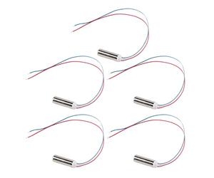 5Pcs Micro Vibration Motor, motor de vibración cilíndrico impermeable 14.500 RPM para masajeador, micro motores sin núcleo, adecuados para su uso en masajes