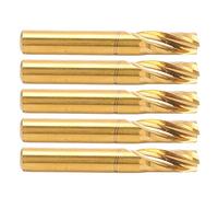 5Pcs Milling Single Flute Spiral Speed Steel End Mill, CNC Cutting Tool Kit with 6x15x50mm Size, Polished Grinding Process for Aluminum, Brass, Copper and Other Non Ferrous Metal