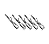 5pcs Money Cash Clip, 85 mm de billetera de acero electroplacado Clip de resorte de alta dureza Herramientas de tarea de cuero de cuero Holder (do)