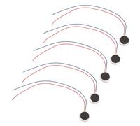 5pcs Motor vibrador Mini DC 3V 80mA Mini motores de vibración 11000RPM 1020 Flat Coin Button-Type Micro DC Vibrating Motor Micro Motor de cepillo Para Teléfono Celular Móvil y Buscapersonas(34MM)