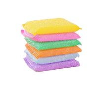 5pcs Multi-purpose Scouring Pads by Scrub-It/Non- Scratch Cleaning for Pots, Pans, DIshes, Utensils & Non-Stick Cookware - Sponge Use for Kitchen, Bathroom (Random,5)