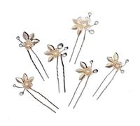 5pcs/pack Flower Clip Women Hair Pearl Wedding Comb Bridal Accessories Jewelry Hairpin(J6605G)