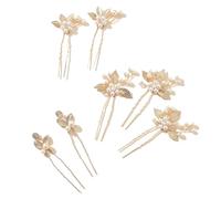5pcs/pack Flower Clip Women Hair Pearl Wedding Comb Bridal Accessories Jewelry Hairpin(J7074G)