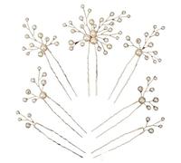 5pcs/pack Flower Clip Women Hair Pearl Wedding Comb Bridal Accessories Jewelry Hairpin(J7351G)