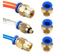 5Pcs PC 4mm/6mm/8mm/10mm/12mm M5 Thread Hose Fittings Pipe Quick Connectors PC Pneumatic Air Connector Fitting(PC10mm-3I8)