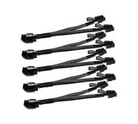 5pcs Pci-E 6 Pin To Dual 8 Pin (6+2) Graphics Card Pci Adapter Cable
