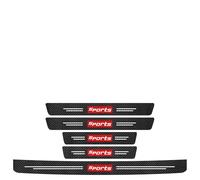 5Pcs Pegatinas Protective de Umbral de Puerta para Renault Mégane Grandtour 3 (III) KZ I 2009-2014, Protector Umbral Puerta Coche,Pegatina Fibra de Carbono Coche,Anti-arañazos