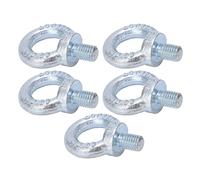 5PCS Perno de Argolla Tornillo de Hombro de Elevación Revisión Perno de Argolla Roscado Galvanizado de Acero Q235 Fuerte para Uso Industrial (M14)