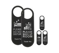 5Pcs Please Do Not Disturb Door Sign Double-Sided Door Knob Sign Please Make Up Room Sign