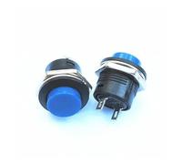 5PCS R13-507 series Blue push button switch 16 mm since the reset Circular button switch
