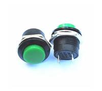 5PCS R13-507 series green push button switch 16 mm since the reset Circular button switch