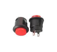5PCS RED Cassette Inching Switch Button Switch Button R13-507 16mm Round Since the reset switch