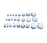 5pcs Rojo Negro Esponja Sin Costuras Vacío Husillo Superficie rugosa Vacío Espejo Sin Costuras Silicona MP-30 40 50 Ventosas (MP-30A)