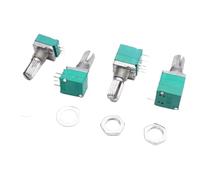 5pcs RV097NS RV097 B10K B20K B50K B100K B500K Audio Amplifier Volume Potentiometer 15mm Shaft 3/5/6/8Pin(B20K)