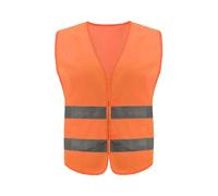 5pcs Safety High Visibility Reflective Vest Night Cycling Lightweight Adjustable For Gear For Jogging Biking Runing Para Correr(Orange-2)
