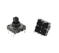 5PCS Selector Switch, 10x10x10MM 4 Direction & Center Push 5 Way Tactile Snap in Vertical PCB Navigation Multifunction/788