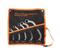 5Pcs/Set Double End Wrench, 45 Steel Dodecagon C Spanner, 8-22mm Multifunction Wrench Set, U Sd for Auto Repair, with Plating for Maximum i