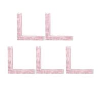 5pcs Sewing Ruler Professional High Accuracy Clear Scale Plastic L Shaped Sewing Measuring Ruler for Dressmaking Tailors