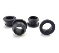 5Pcs Silicone Rubber Grommets - Snap-On Hole Plugs for Wire Protection - 4.5mm to 50.6mm, Black(28mm(e 23mm))