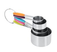 5pcs Stainless Steel Measuring Scale Cups Spoons Set Kitchen Cooking Baking Tool