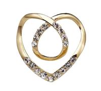 5pcs T-shirt Corner Waist Knotted Brooches Metal Hijab Scarf Ring Button Shirt Fixed Buckle Accessories para Mujeres Niñas Accesorios Decorativos(Golden)