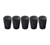 5pcs Tapas Punta Bastón Trekking Anti-deslizante Plástico