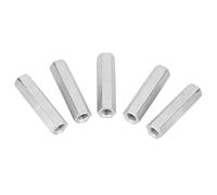 5pcs Tornillo Zinc Largo Tuerca hexagonal Tornillo Alambre Biela Tapa de conexión Tuerca de unión m8 * 50