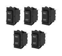 5PCS Trailer Power Jack Switch Replacement, DPDT 4Pin 3 Position On Off On Rocker Switch for LCI Lippert Recpro F2C Atwood 87570 RV Tongue Jack with Brass Terminals