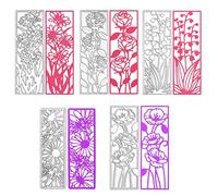 5pcs Troqueles de Corte de Metal, Diseño de Flores Diferentes, Plantilla de Grabado en Relieve de Acero al Carbono para Máquina de Troquelado para Recortes Artesanía Papel DIY Manualidad Decoración
