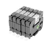5pcs Tze-221 9mm Black On White Tze221 Tz221 Tze 221 Tape for Brother P-touch Label Maker Printer Laminated Ribbons