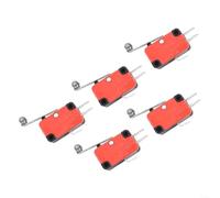 5pcs V-156-1C25 Limit Switch Long Hinge Roller SPDT 15A | SPDT configuration, 15A current rating, long hinge roller, metal body, industrial grade