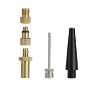 5Pcs Valve Adapter Set Dunlop Presta Schrader Valve Adapter Bicycle Air Pump Inflation Needle Nozzle Kit