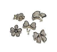 5PCS Vintage Animal Insect Broche Pin Set élégant strass simulé perle Corsages écharpe clips bijoux accessoires