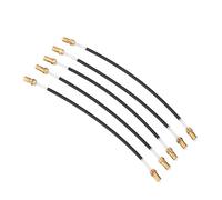 5Pcs Violin Tailgut, Nylon Tail Gut Tailcord con Latón Screw Connector para 3/4 4/4 Violin
