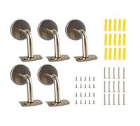 5Pcs Wall Handrail Bracket Practical Robust Wall Mounted Stainless Steel Handrail Bracket Set for Stair Armrest