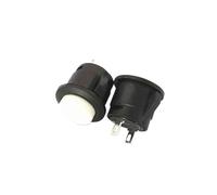 5PCS WHITE Cassette Inching Switch Button Switch Button R13-507 16mm Round Since the reset switch
