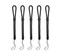 5PCS Wrist lanyard, Hand Wrist Strap Lanyard, Adjustable Nylon Wristlet Straps for Cell Phone, Camera, GoPro (Black)