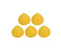 5pcs Wrist Training Massage Grip Ball Rehabilitation Stress Relief Hand Grip Ball for Office Yellow (15 Degree) Peach Shape