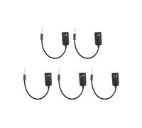 5piezas 3.5mm Divisor de Audio Estereo Macho A Auricular Adaptador de Microfono + Auriculares Parejas Giran Conector de Arnes de Cableado
